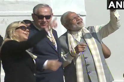 LIVE updates: PM modi and Israel PM Benjamin netnayahu road show in Ahmedabad 