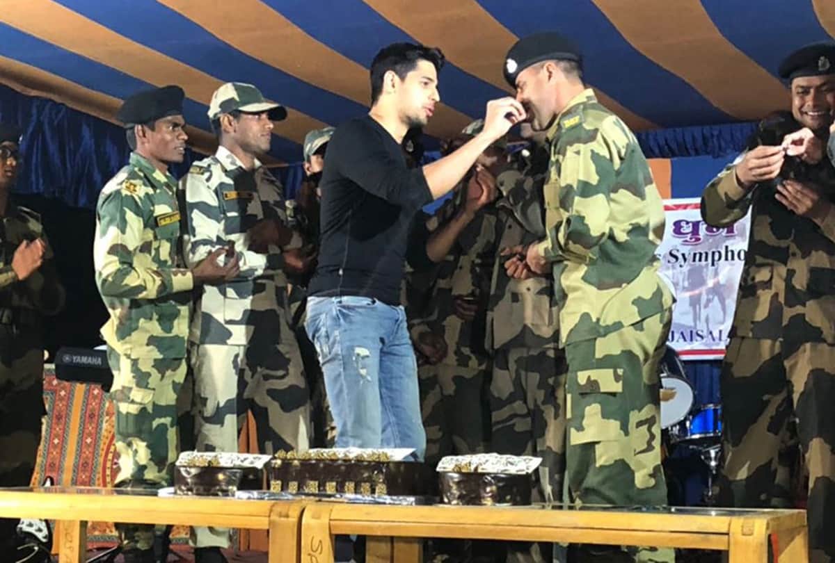 aiyaari star sidharth malhotara celebrates birthday with jawans