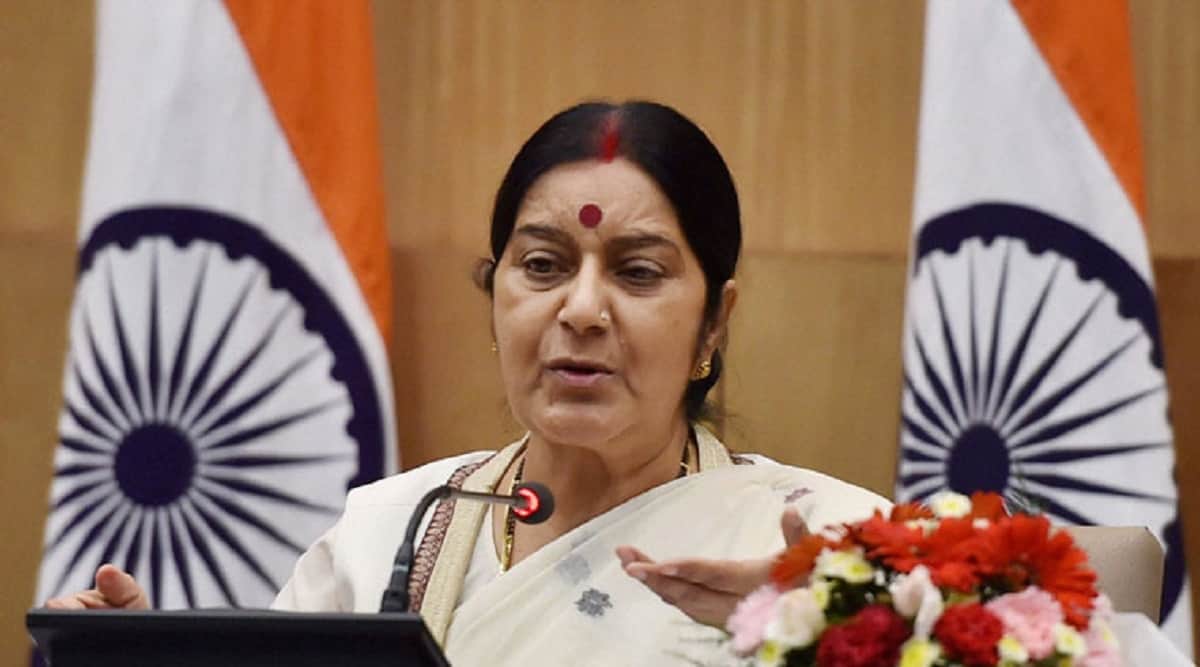 Sushma Swaraj name was recorded twice in Limca Book of Records