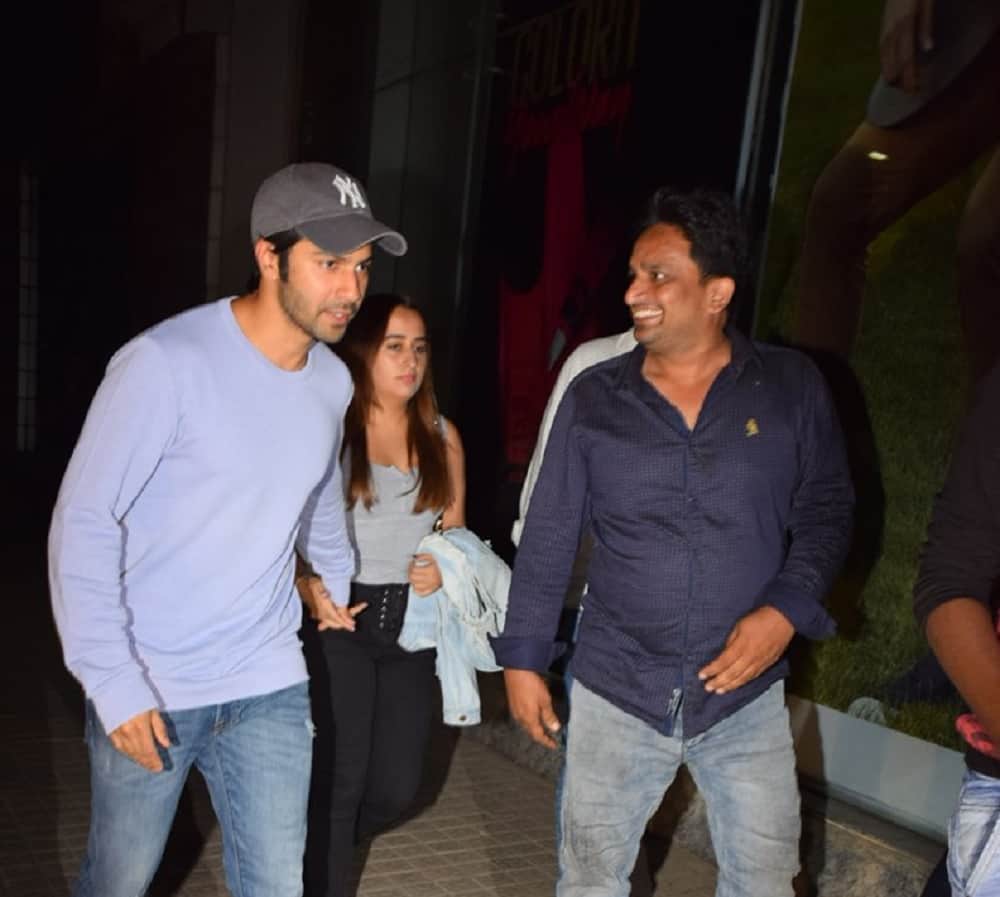 Varun Dhawan spotted with girlfriend Natasha Dalal on movie date