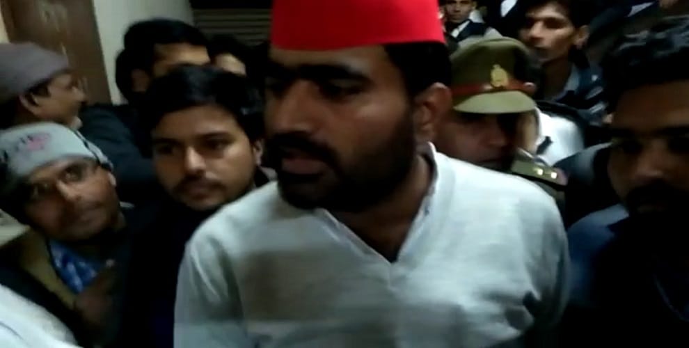 Atul Pradhan who came to the court accused the police