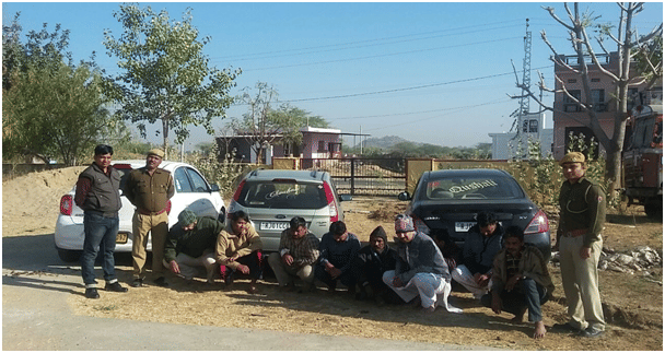 nine gambler arrested in ajmer rajasthan