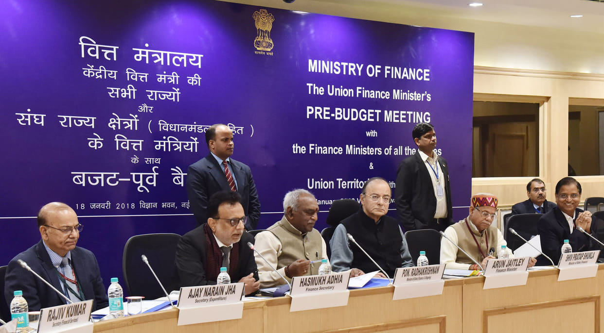 before budget arun jaitely meets state finance ministers to give suggestion