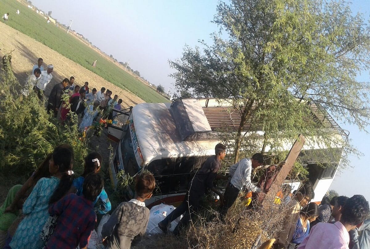 rajasthan bundi the passengers in this bus was in the shore of death 