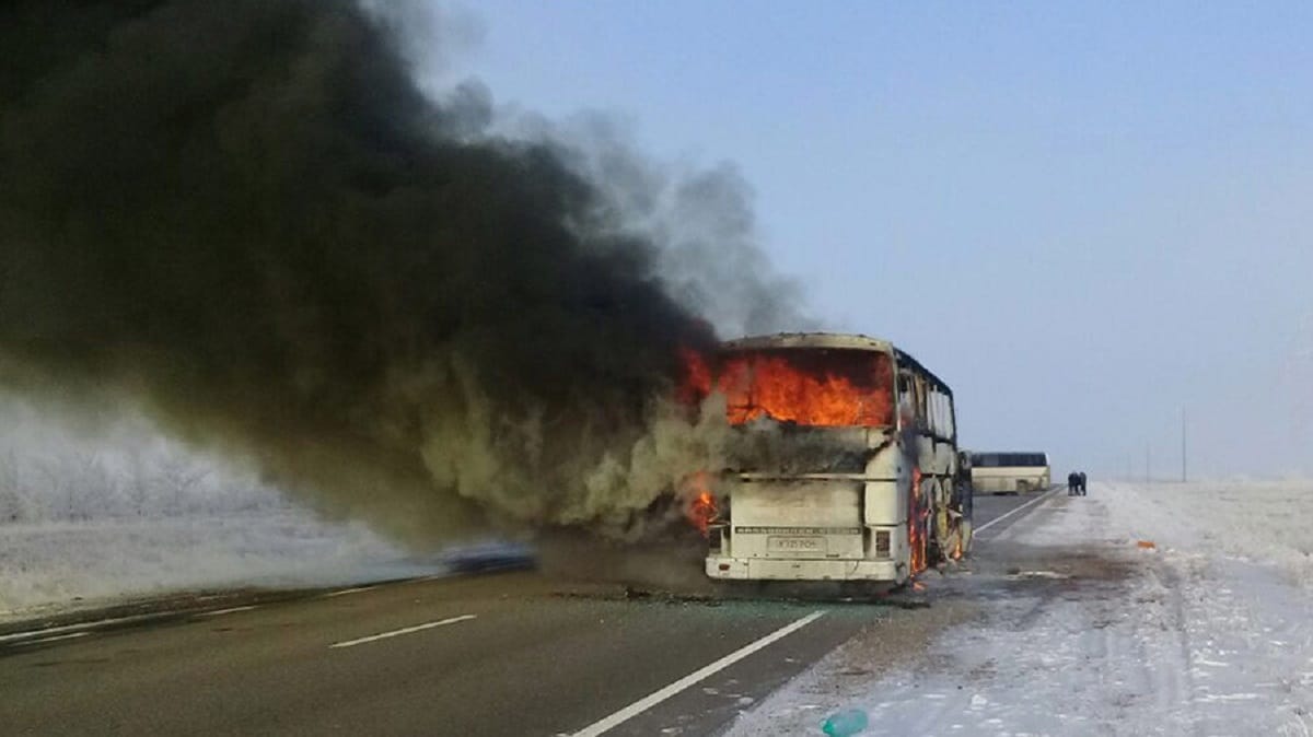 Kazakhstan: 52 Uzbekistan citizens killed in a bus fire 