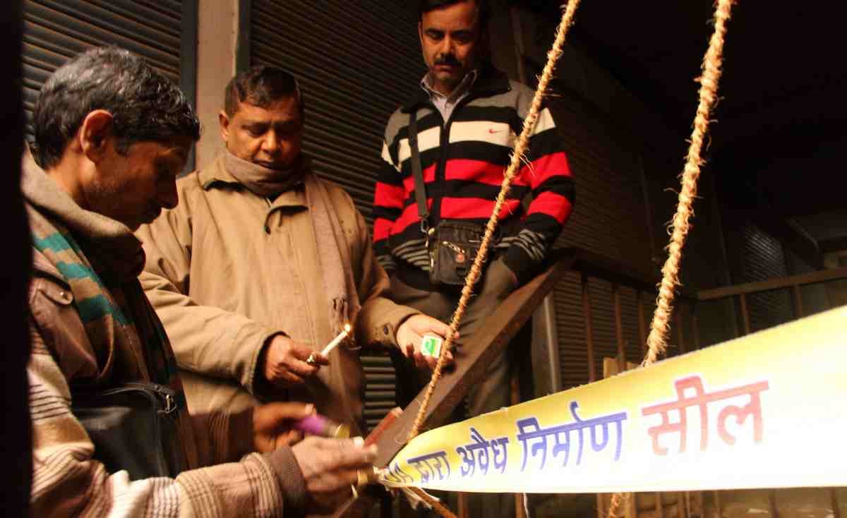 illegal construction in dalmandi begain from 2012