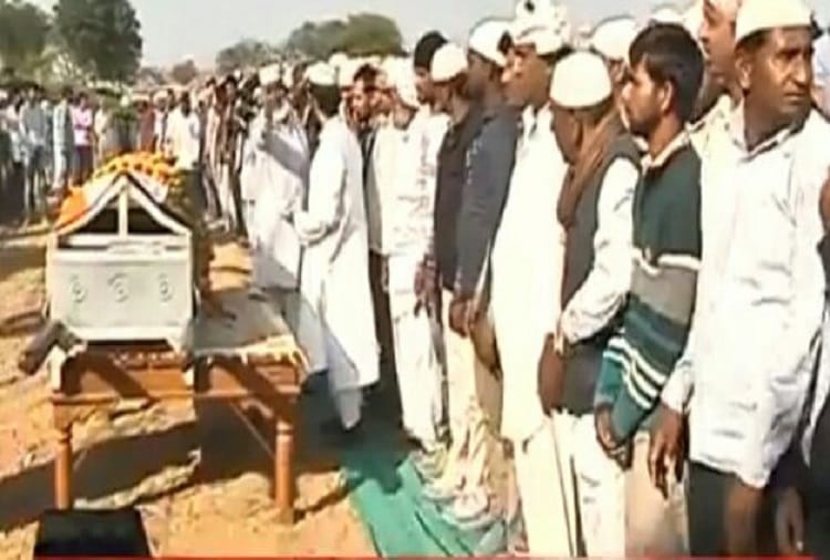 rajasthan jhunjhunu indian army martyr given homage for the last time  