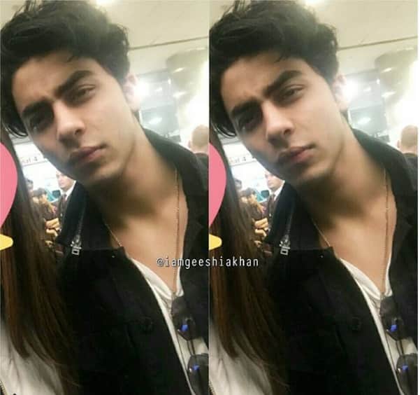 Shah Rukh khan Son Aryan Khan Mobbed By Girls At London Airport