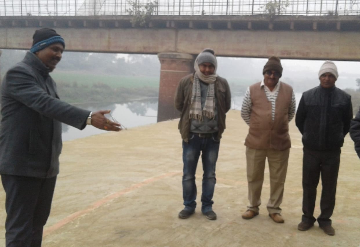 आखिरकार अमहट पुल का निर्माण शुरू
