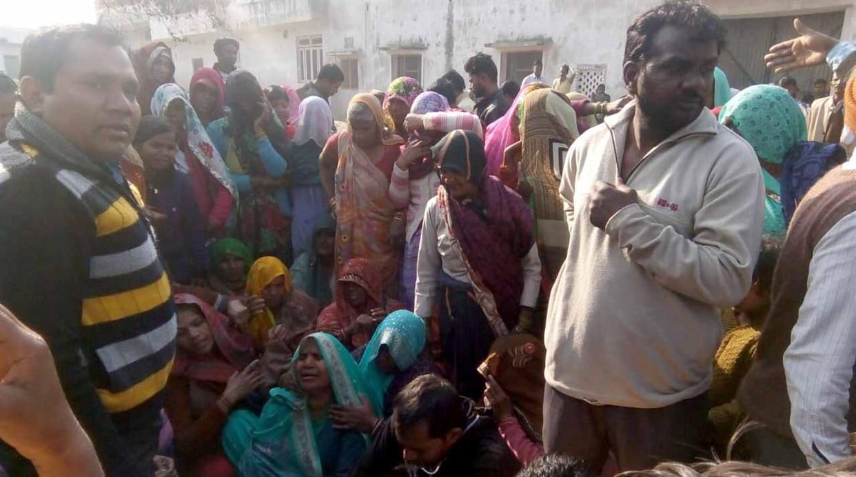 Farmer's death due to cold after putting water in the field