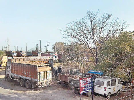 Overloading slips on Bhauagarh post, line spot