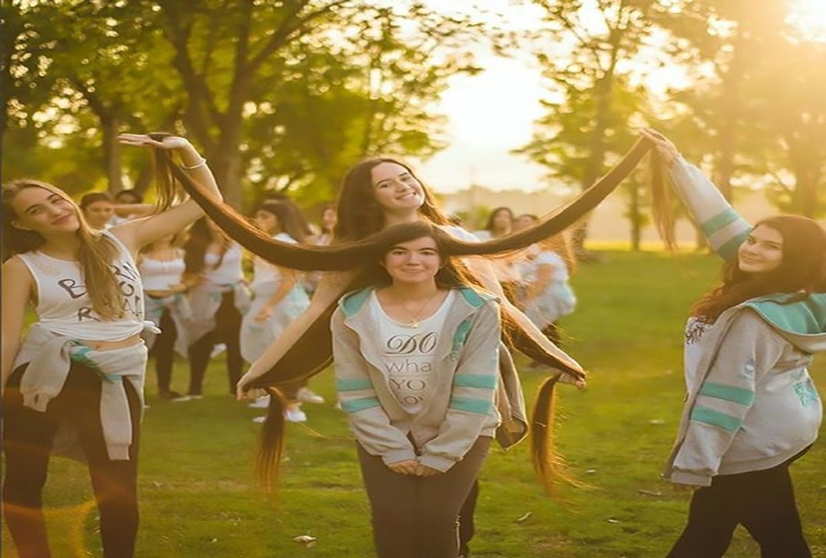 This girl is winning the world by four feet eleven inches long hair