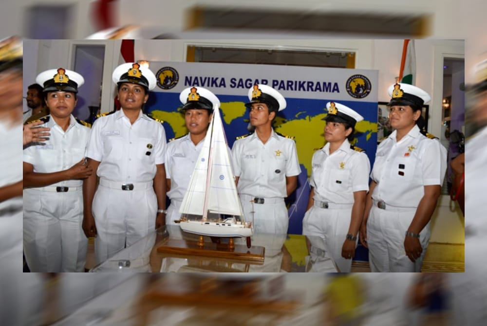 indian navy women crew INSV tarini reach back to india 
