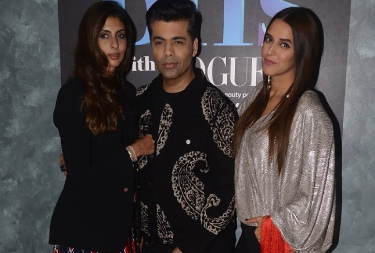 karan johar hang out with neha dhupia shweta bachchan nanda