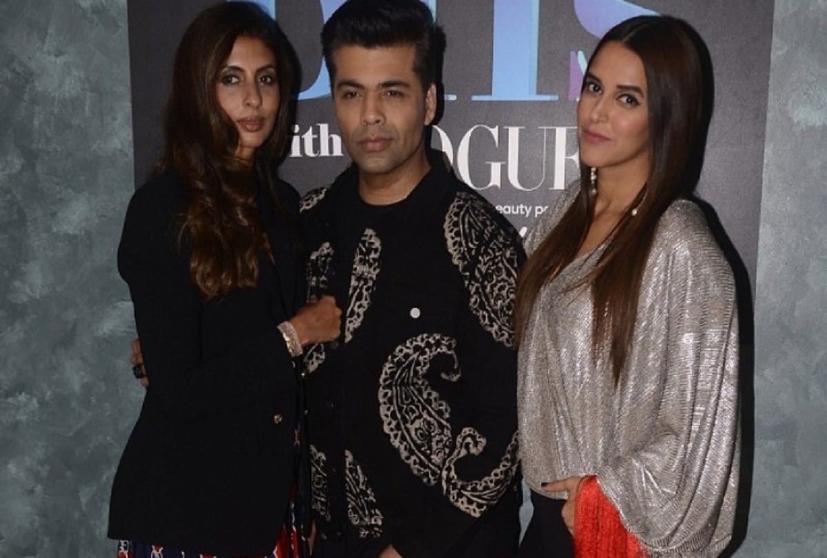 karan johar hang out with neha dhupia shweta bachchan nanda