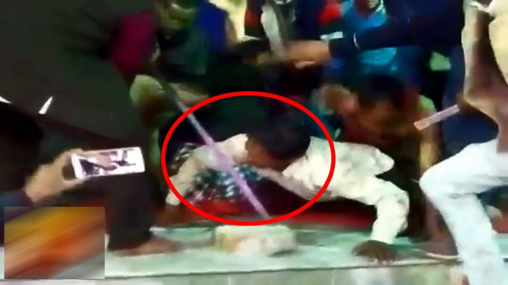 people touched melt iron rod from tongue