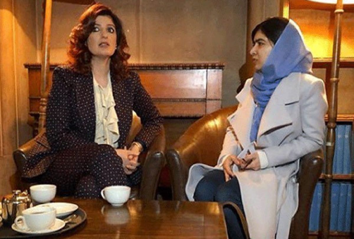 twinkle khanna interacts with malala yousafzai on padman