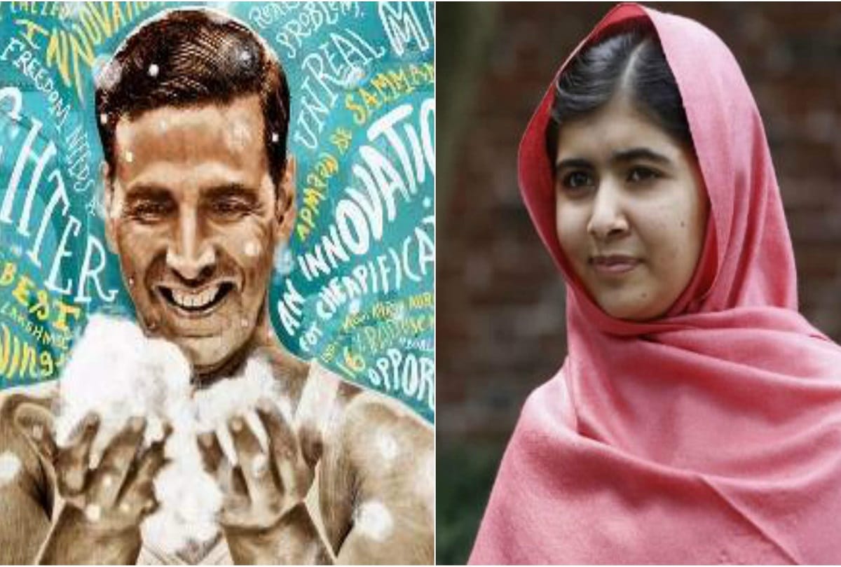 twinkle khanna interacts with malala yousafzai on padman