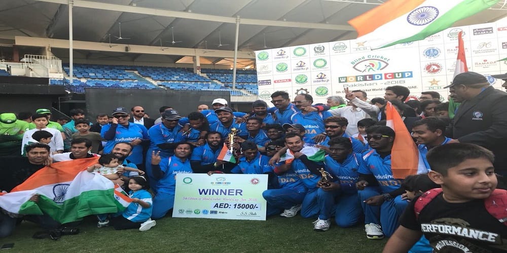 team india beat pakistan in blind world cup final 2018