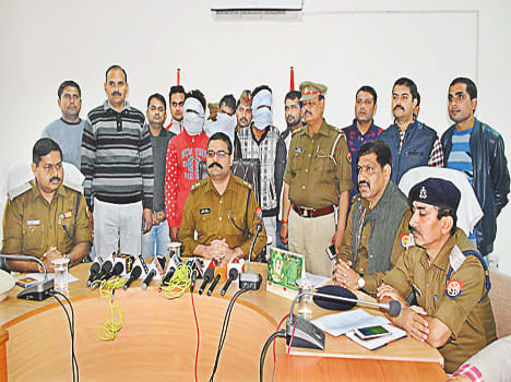 Three arrested with JCB of theft