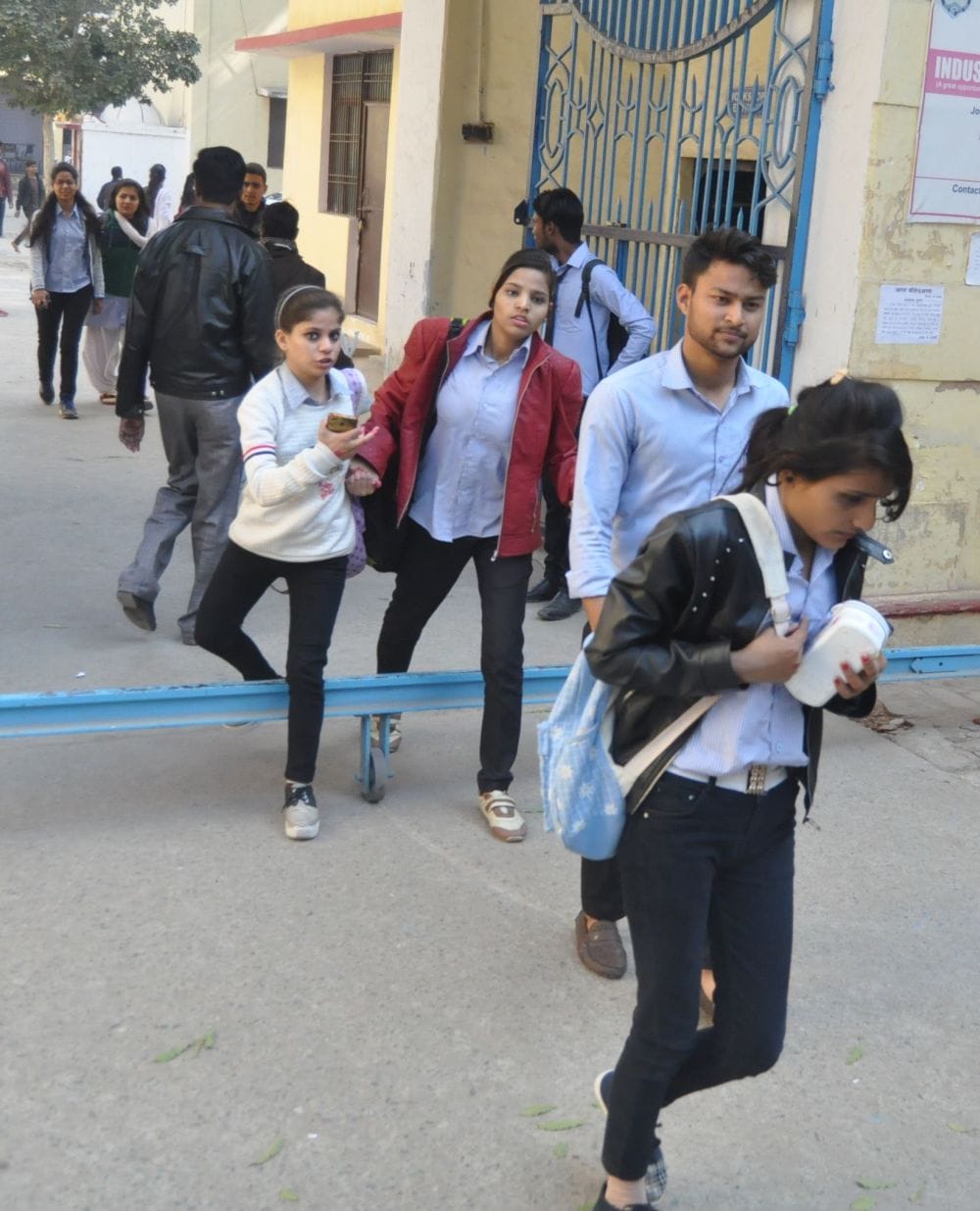two sides student in agra college 