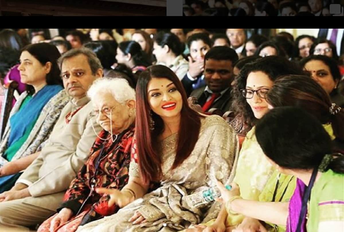 Aishwarya Rai Bachchan wear Sabyasachi saree at First Ladies event in Delhi 