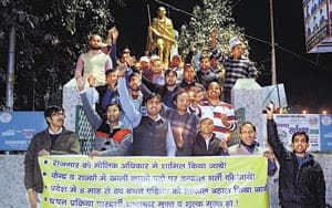 Candlestom march released by competitors in protest of arrest