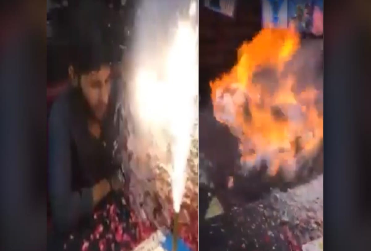 dont use snow spray birthday boy catches fire on birthday