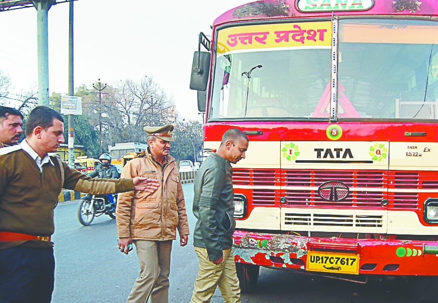 nakli roadways bus sarako se gaayab