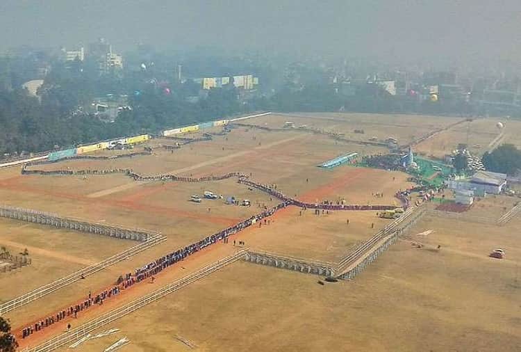 Human Chain in Bihar against child marriage and dowry