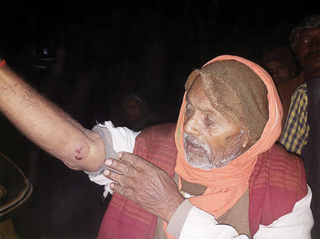 Bullet shot a farmer in night