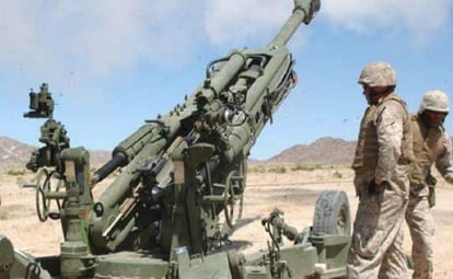 artillery and troops deploying on the international border after heavy firing by Pakistan