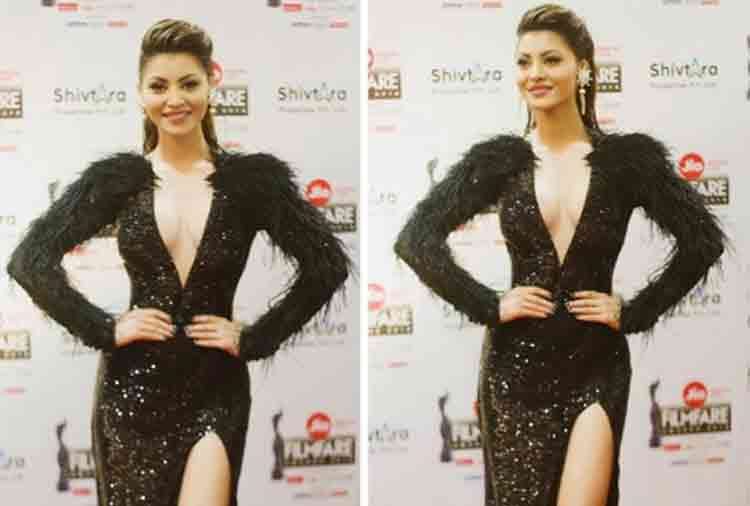 urvashi rautela post a bold photo from 63rd jio filmfare award people troll her 