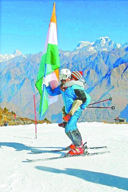 world snow day celebrated in Artificial snowfall in auli
