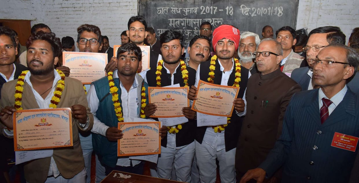 Sachin becomes the president of Raj College Students Union