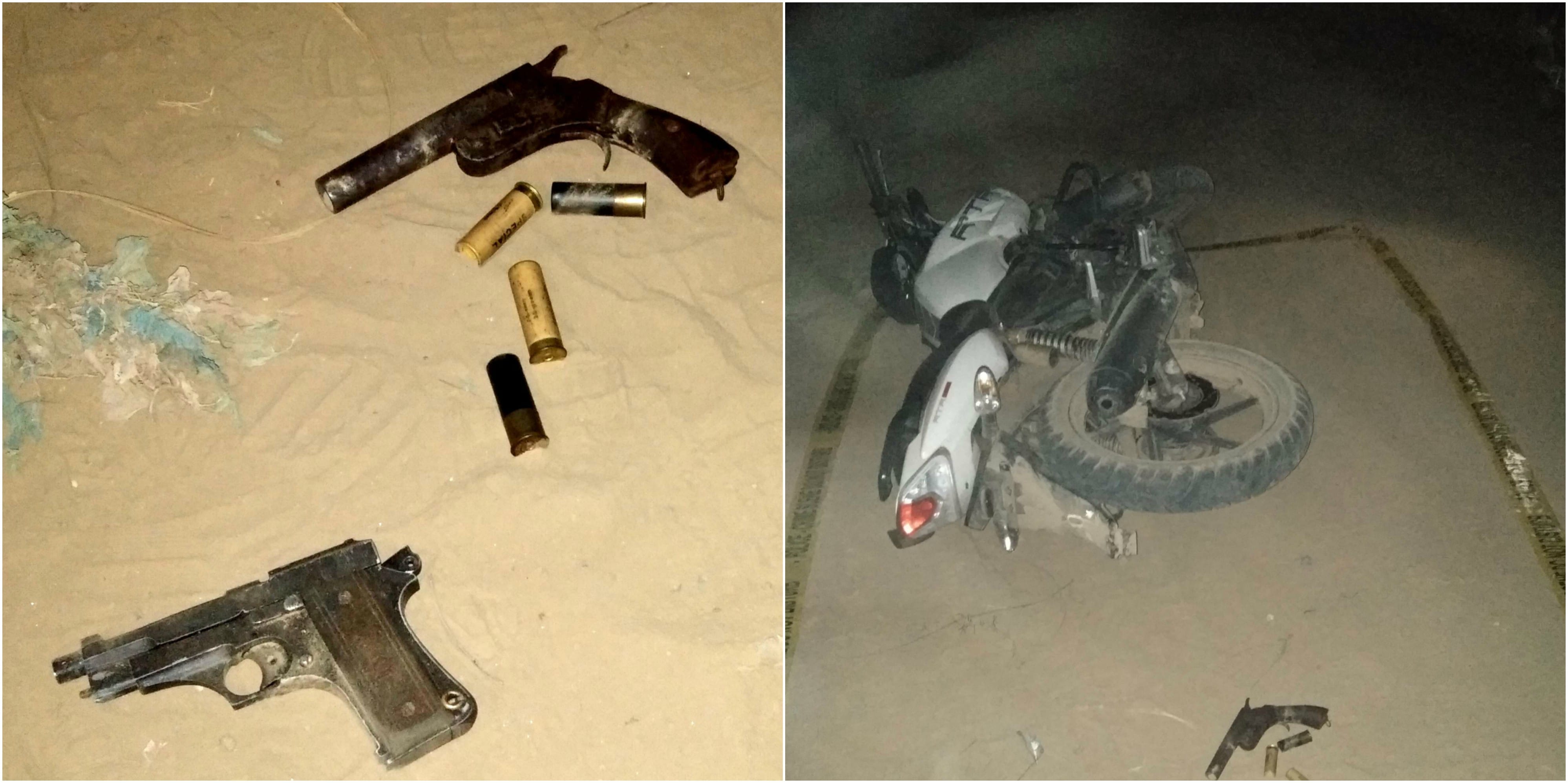 Police encounter in azamgarh one arrest and SI injured