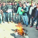 protest against padmavat movie at nahan hp