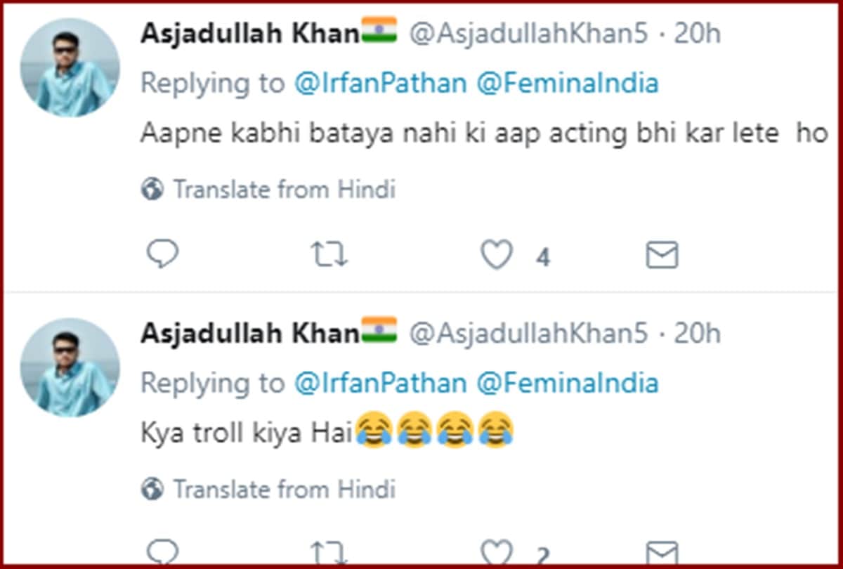 Femina India congratulates cricketer Irfan Pathan instead of Irrfan Khan for best actor