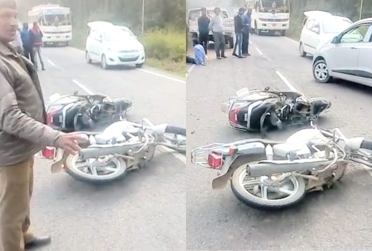 सड़क हादसे में दुकानदार की मौत, चार घायल