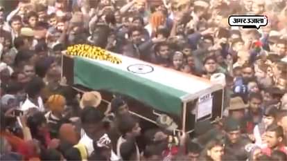  Watch Mortal remains of slain soldier Chandan Kumar Rai brought to his hometownS