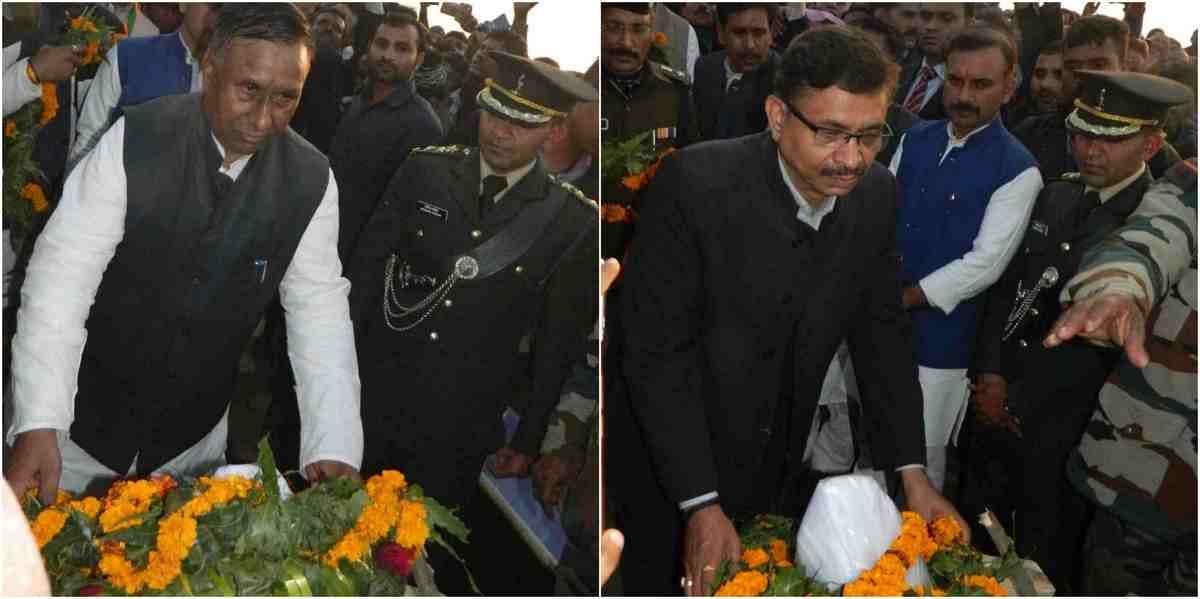 Funeral of martyred chandan rai in chandauli
