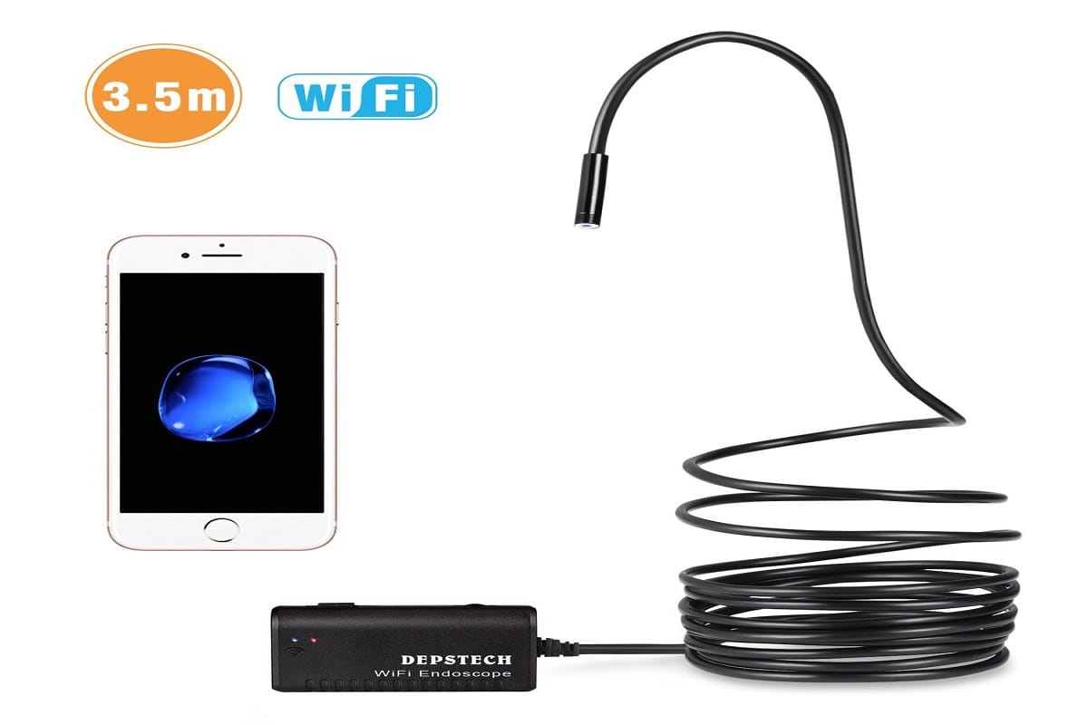Depstech WiFi Borescope Inspection camera can see where no other camera can