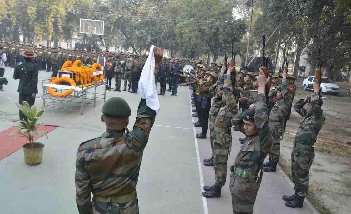 The last salute to the martyr with full respect in varanasi