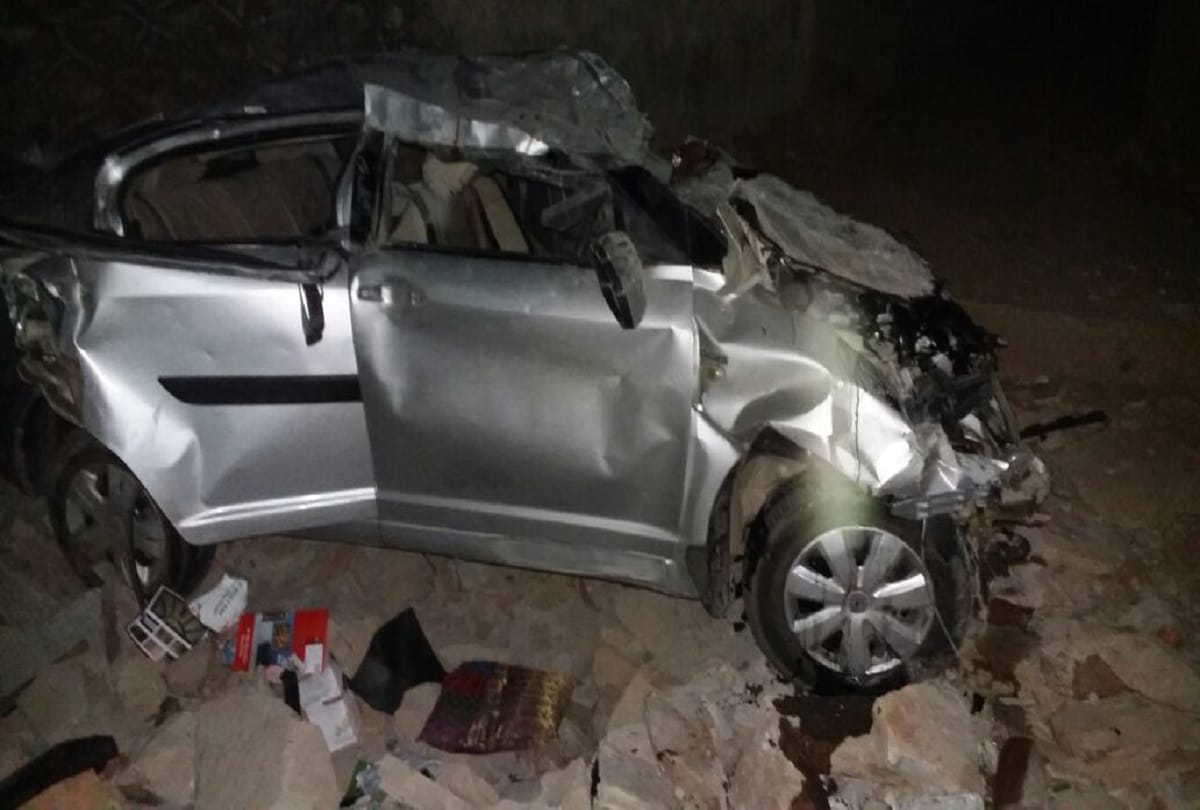 road accident in bhilwara kota way in rajasthan, four died