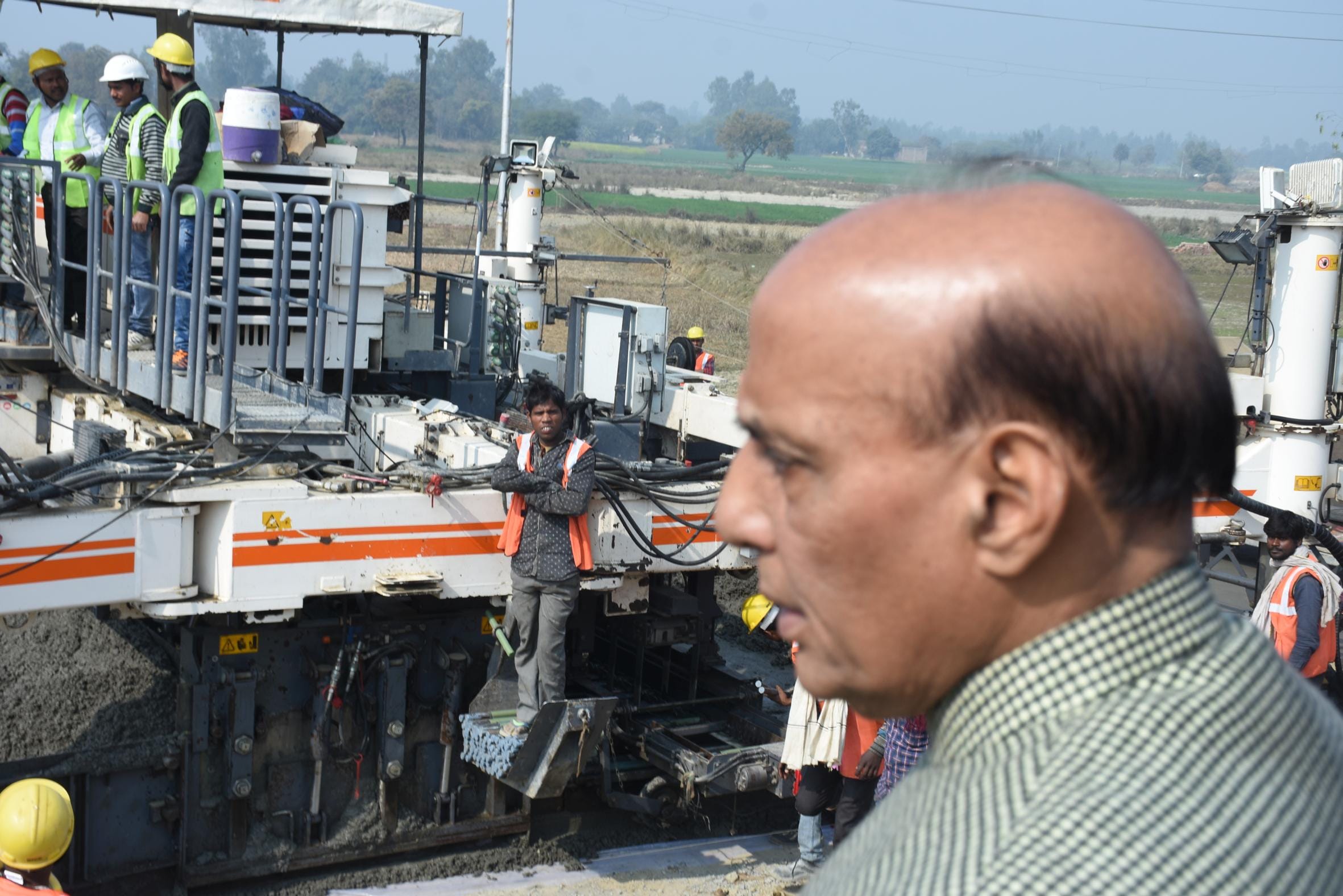 rajnath singh inspescted outer ring road