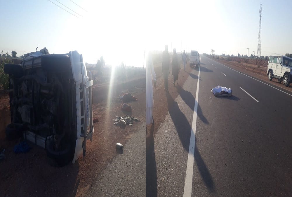A worker died in an accident, three injured