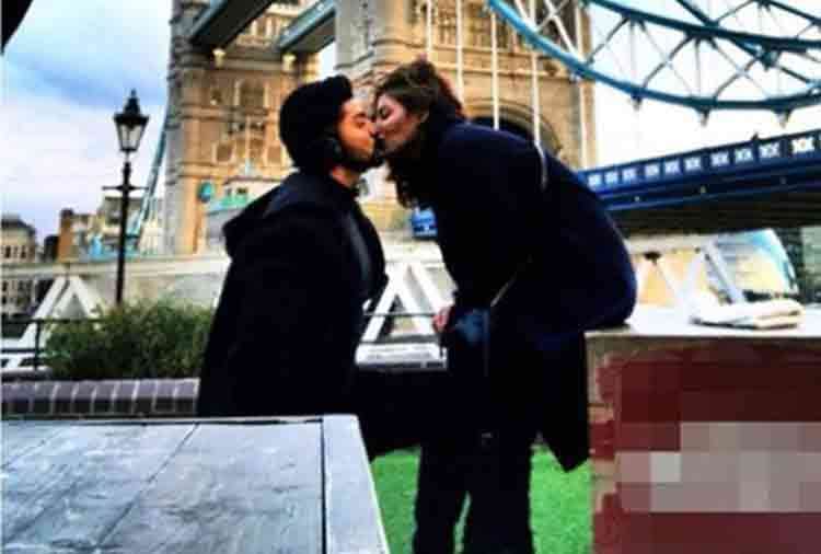 gurmeet choudhary and debina bonnerjee shared lip lock photo in social media