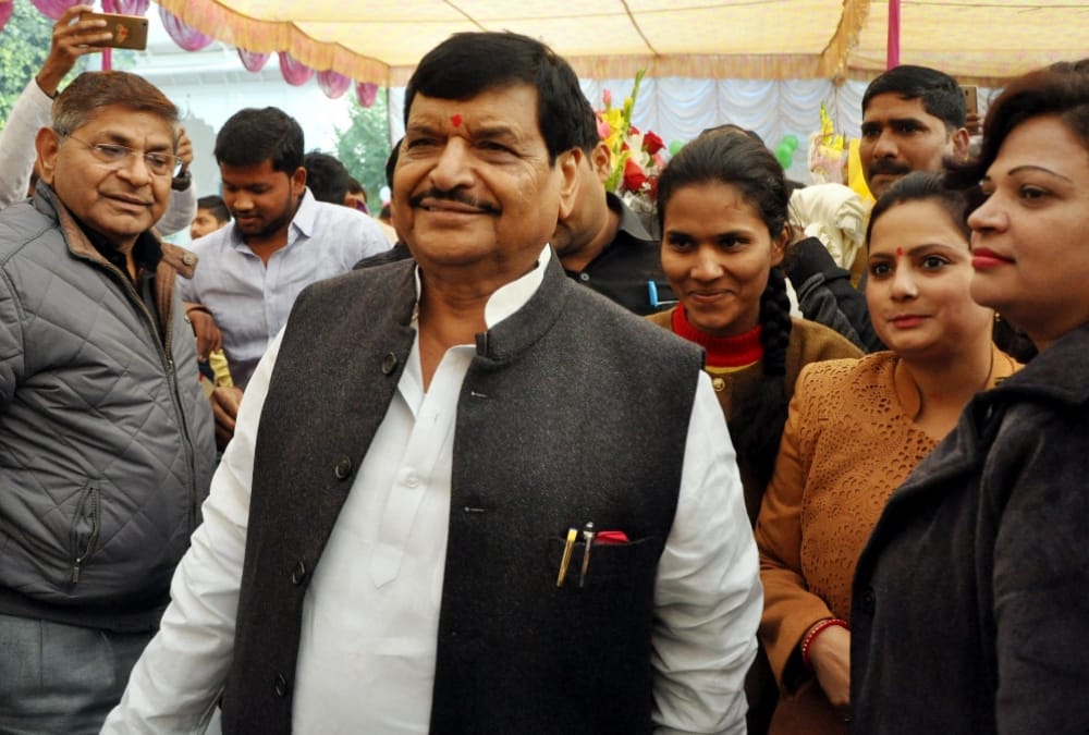 shivpal singh yadav addressed party leaders in lucknow.