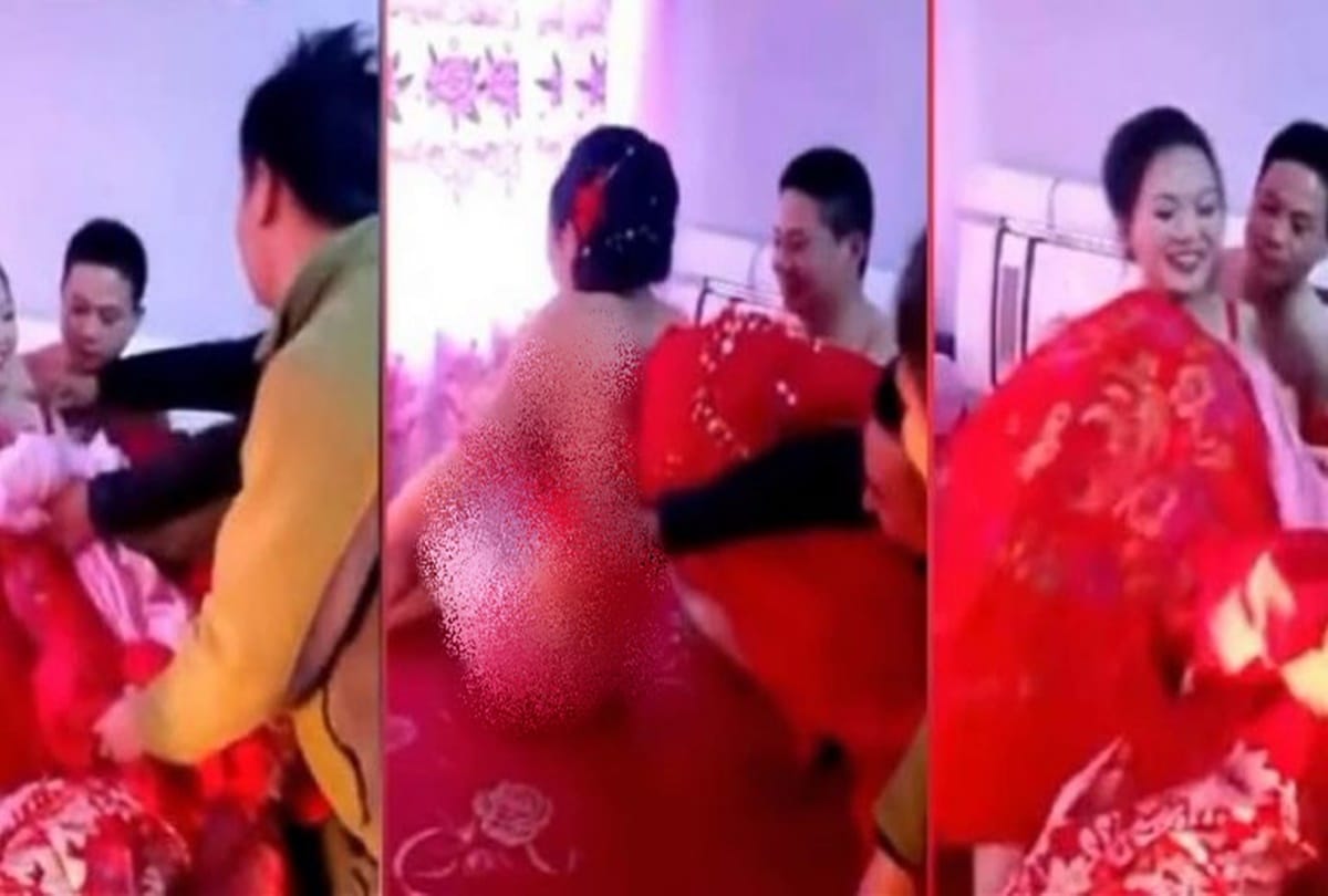 A video being viral of shameful wedding game in china