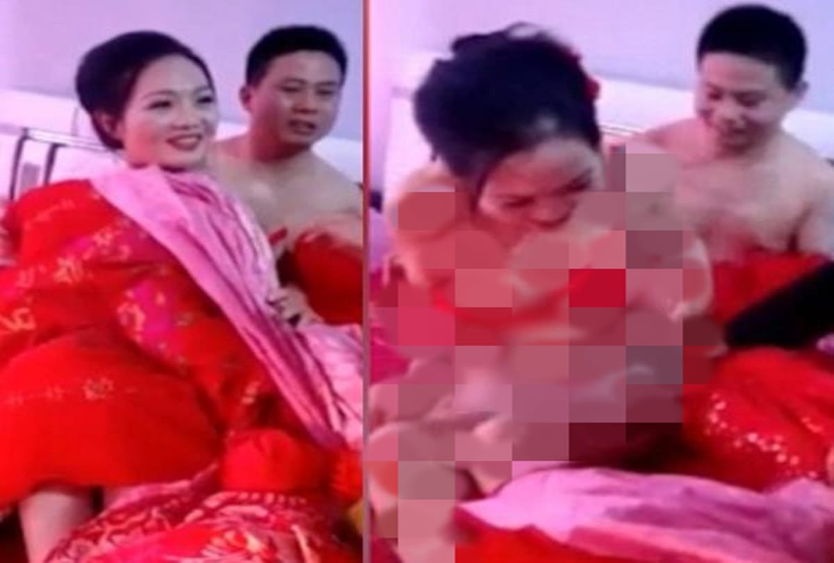 A video being viral of shameful wedding game in china